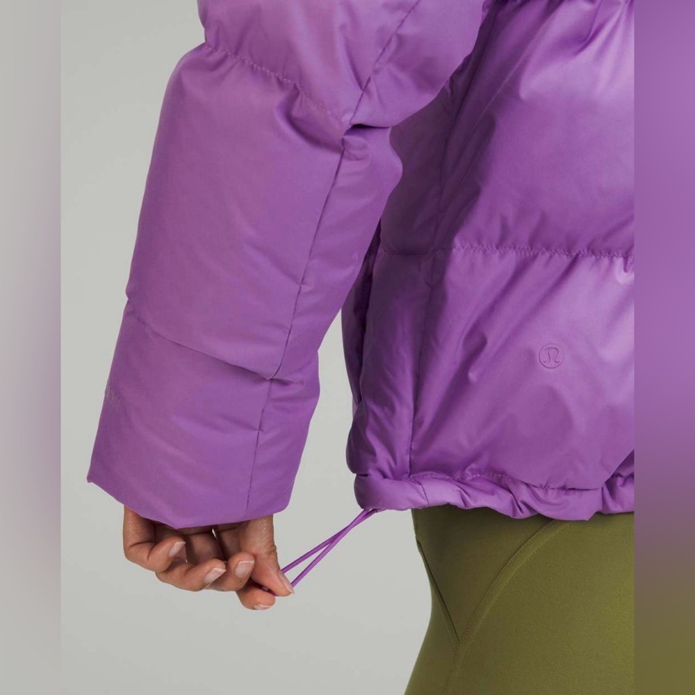 NWOT NEW Lululemon Wunder Puff Cropped Jacket Purple Blossom Light - Picture 5 of 10